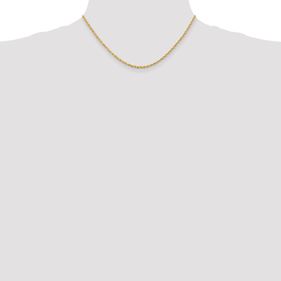 14k 2.25mm D/C Quadruple Rope Chain