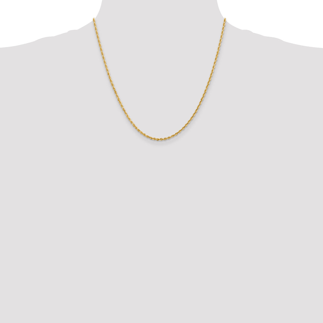 14k 2.25mm D/C Quadruple Rope Chain