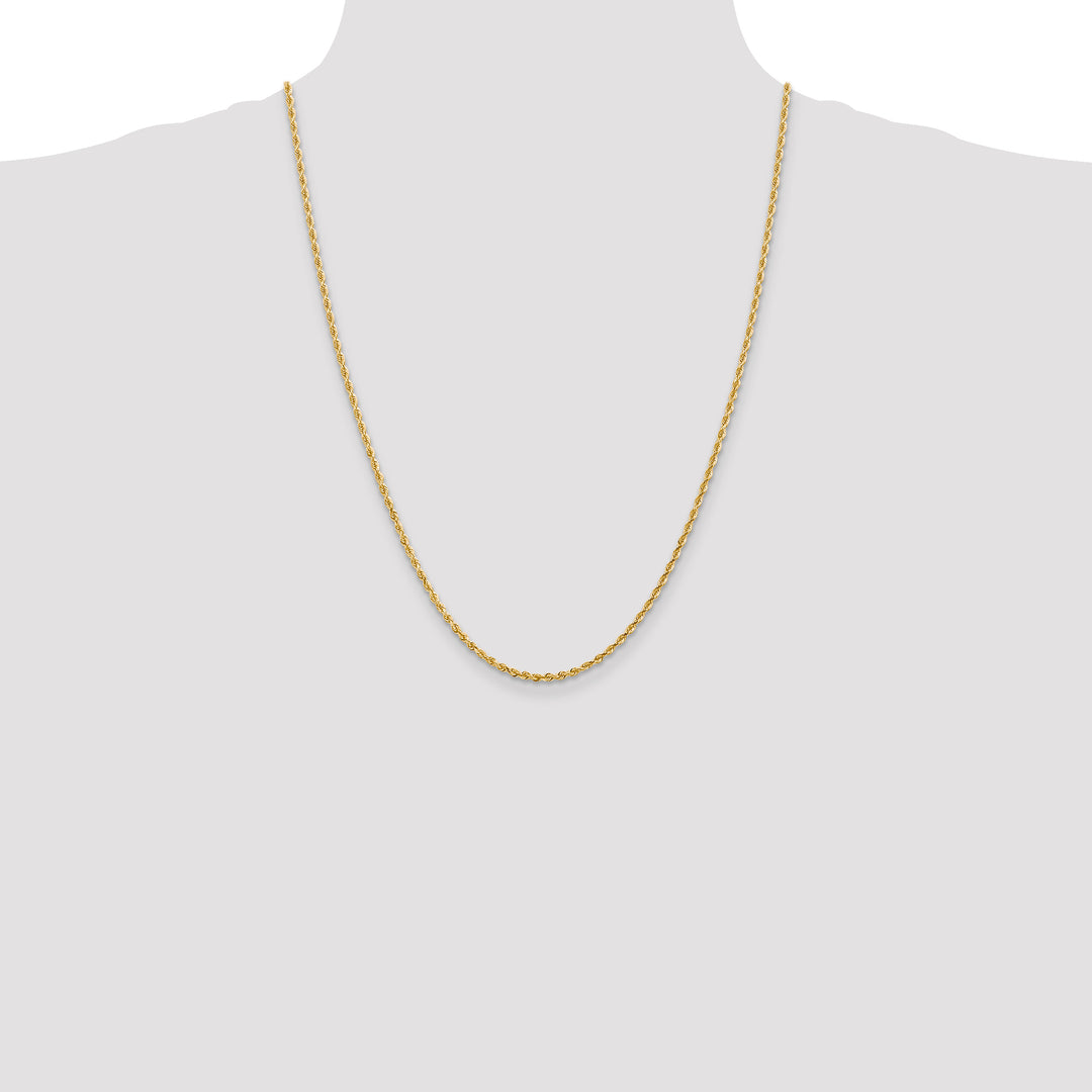 14k 2.25mm D/C Quadruple Rope Chain