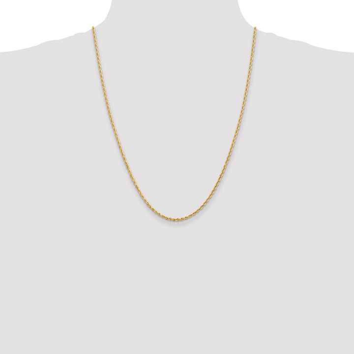 14k 2.25mm D/C Quadruple Rope Chain