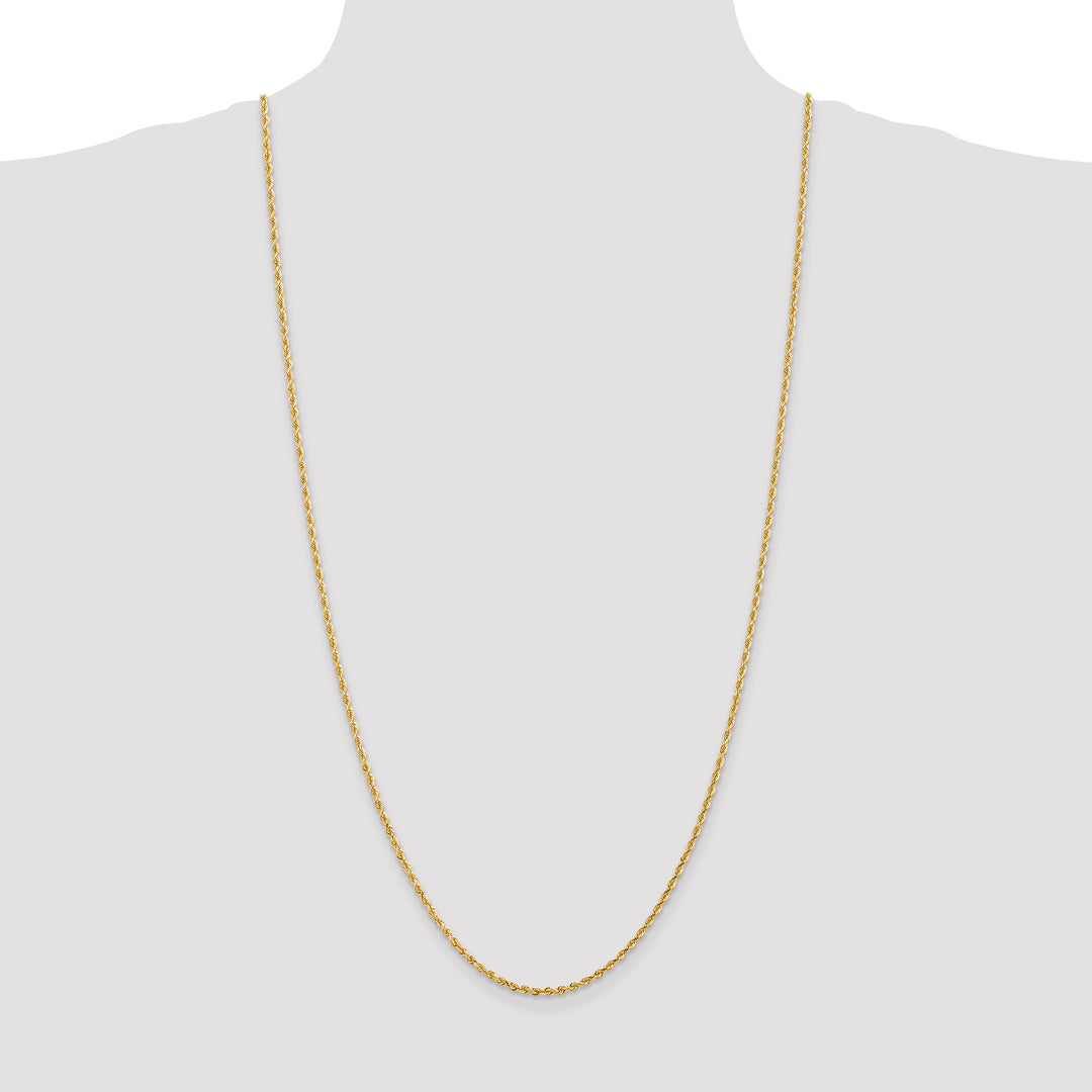14k 2.25mm D/C Quadruple Rope Chain