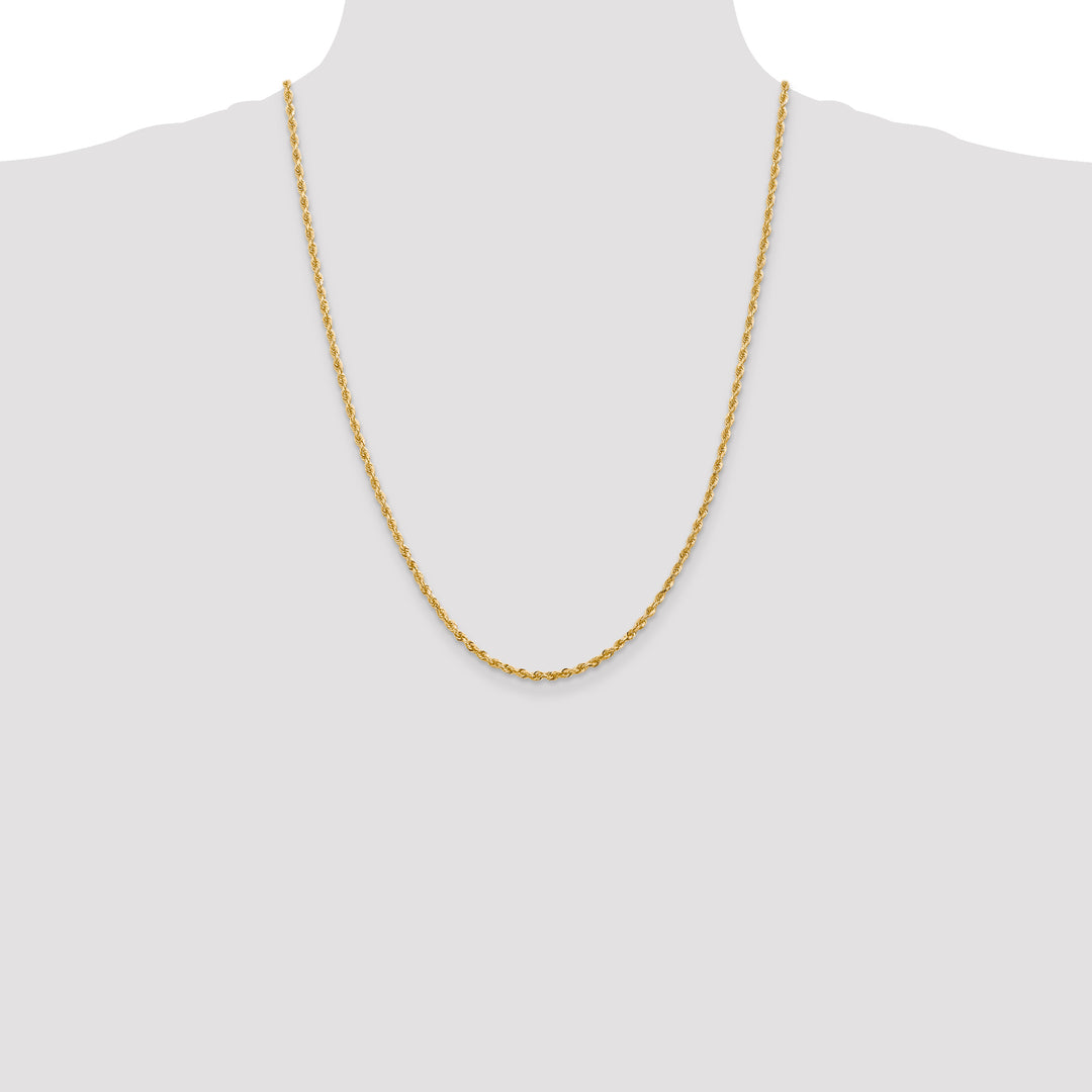 14k 2.75mm D/C Quadruple Rope Chain