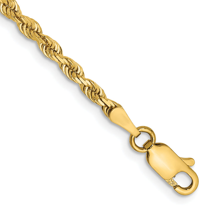 14k 2.75mm D/C Quadruple Rope Chain Anklet