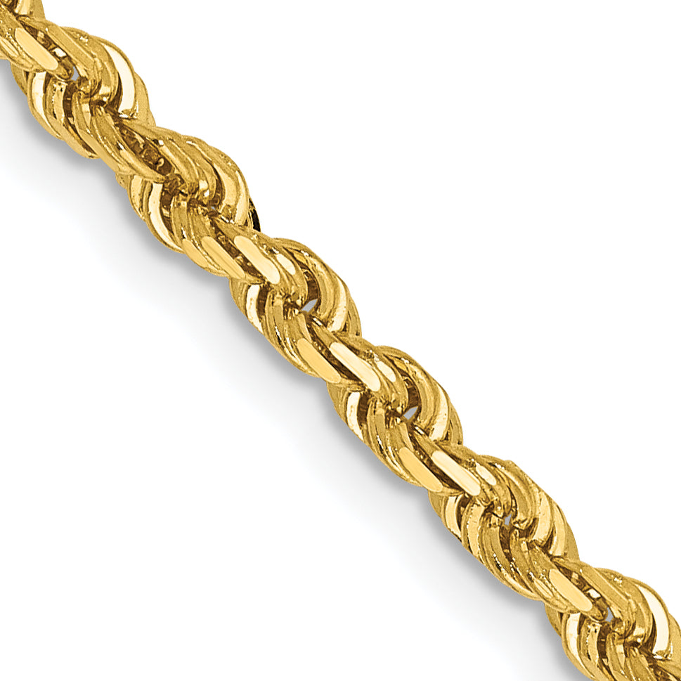 14k 3.0mm D/C Quadruple Rope Chain