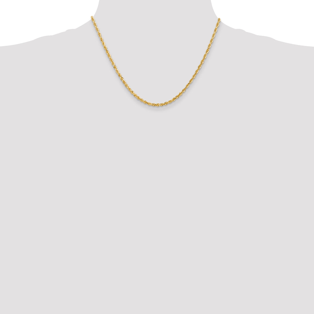 14k 3.0mm D/C Quadruple Rope Chain