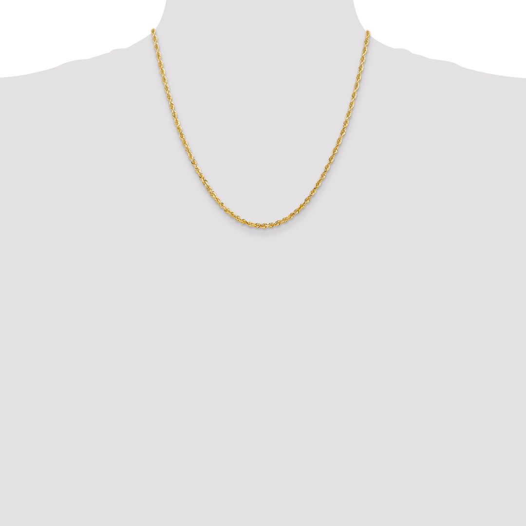 14k 3.0mm D/C Quadruple Rope Chain