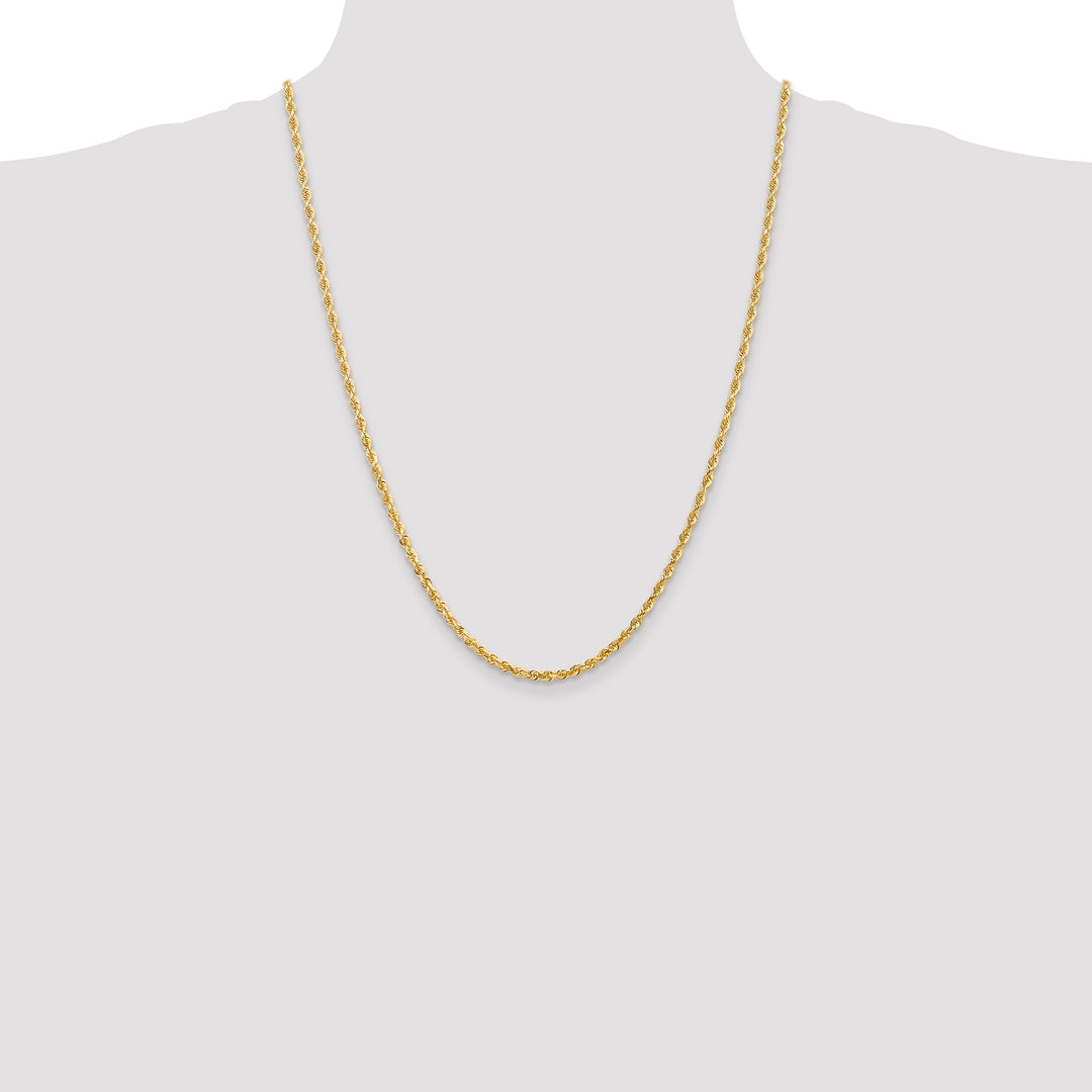 14k 3.0mm D/C Quadruple Rope Chain