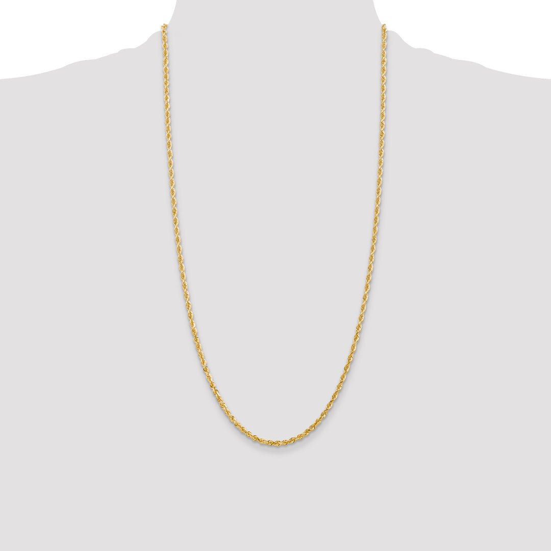 14k 3.0mm D/C Quadruple Rope Chain