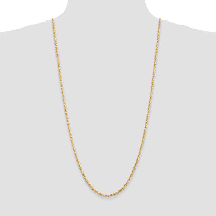 14k 3.0mm D/C Quadruple Rope Chain