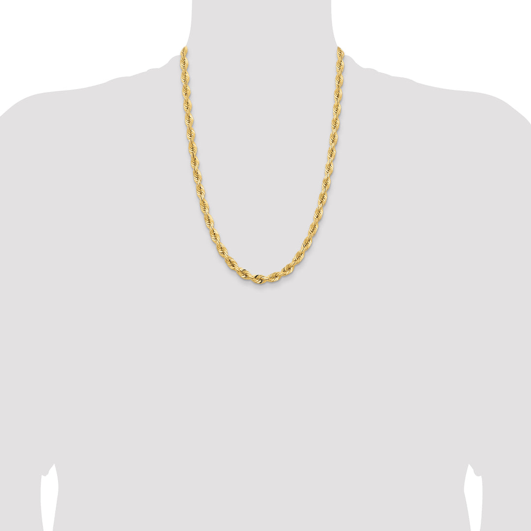 14k 7.0mm D/C Quadruple Rope Chain