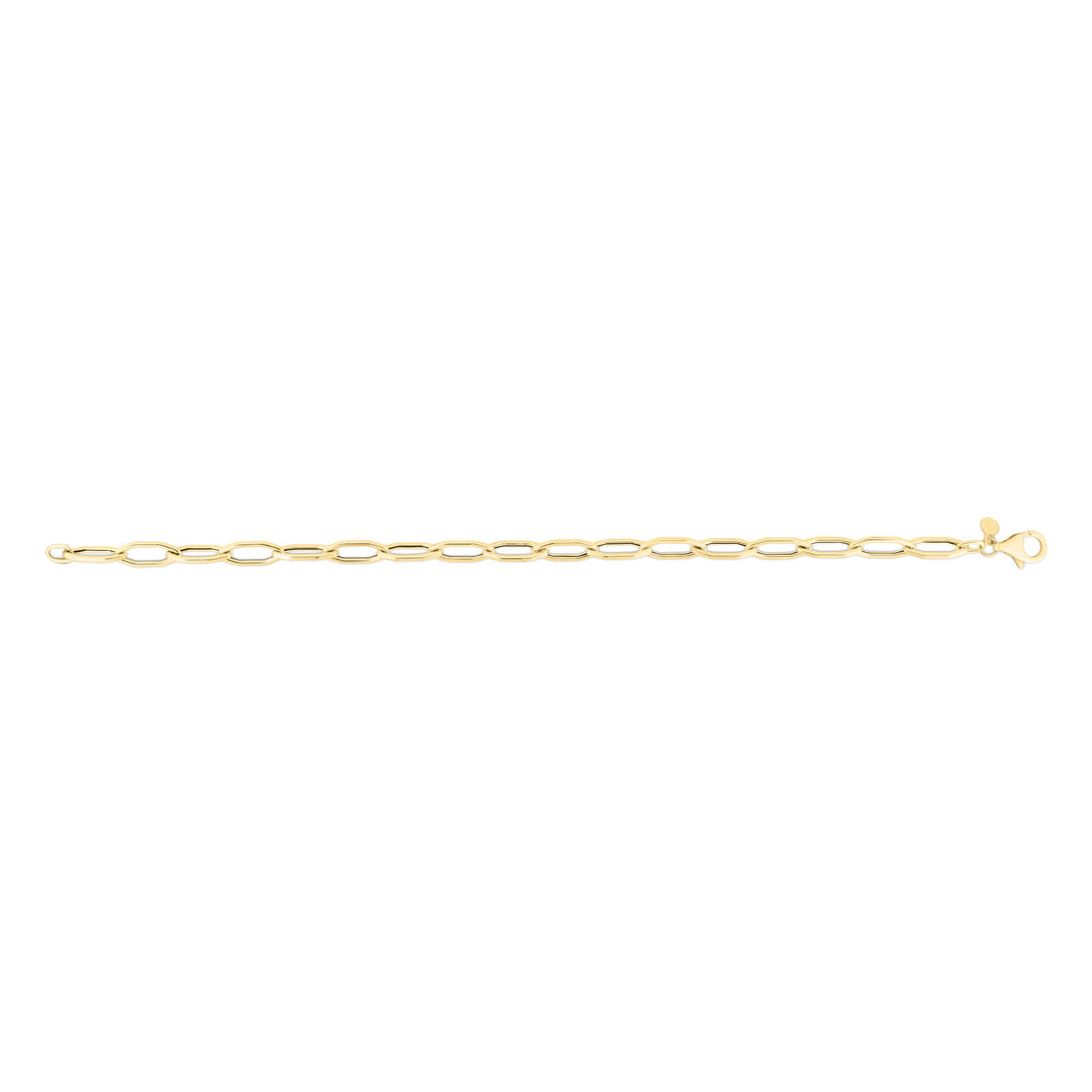 14K Gold Hexagon Link Chain