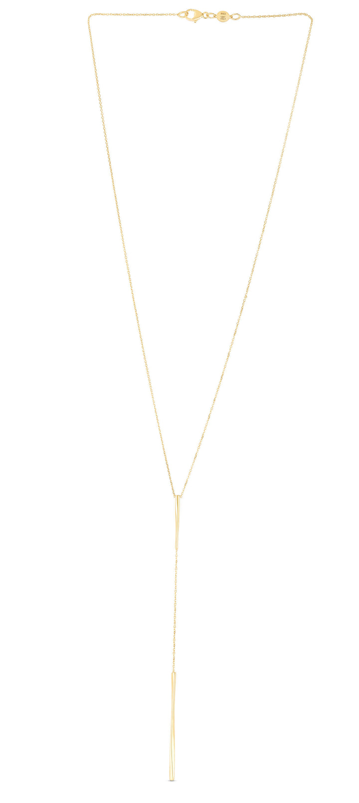 14K Scultural Twist Y Necklace