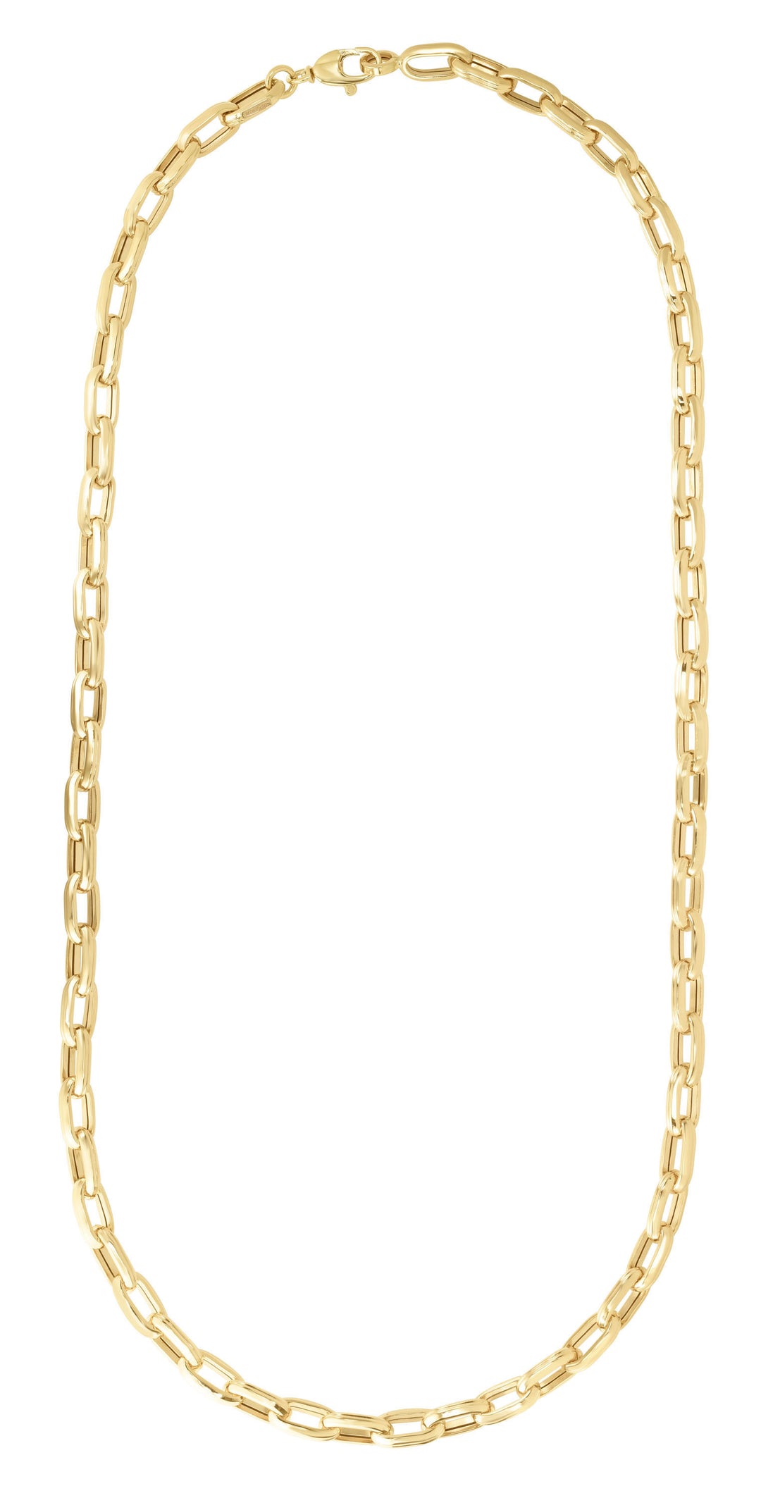 14K Mens Paperclip Bracelet