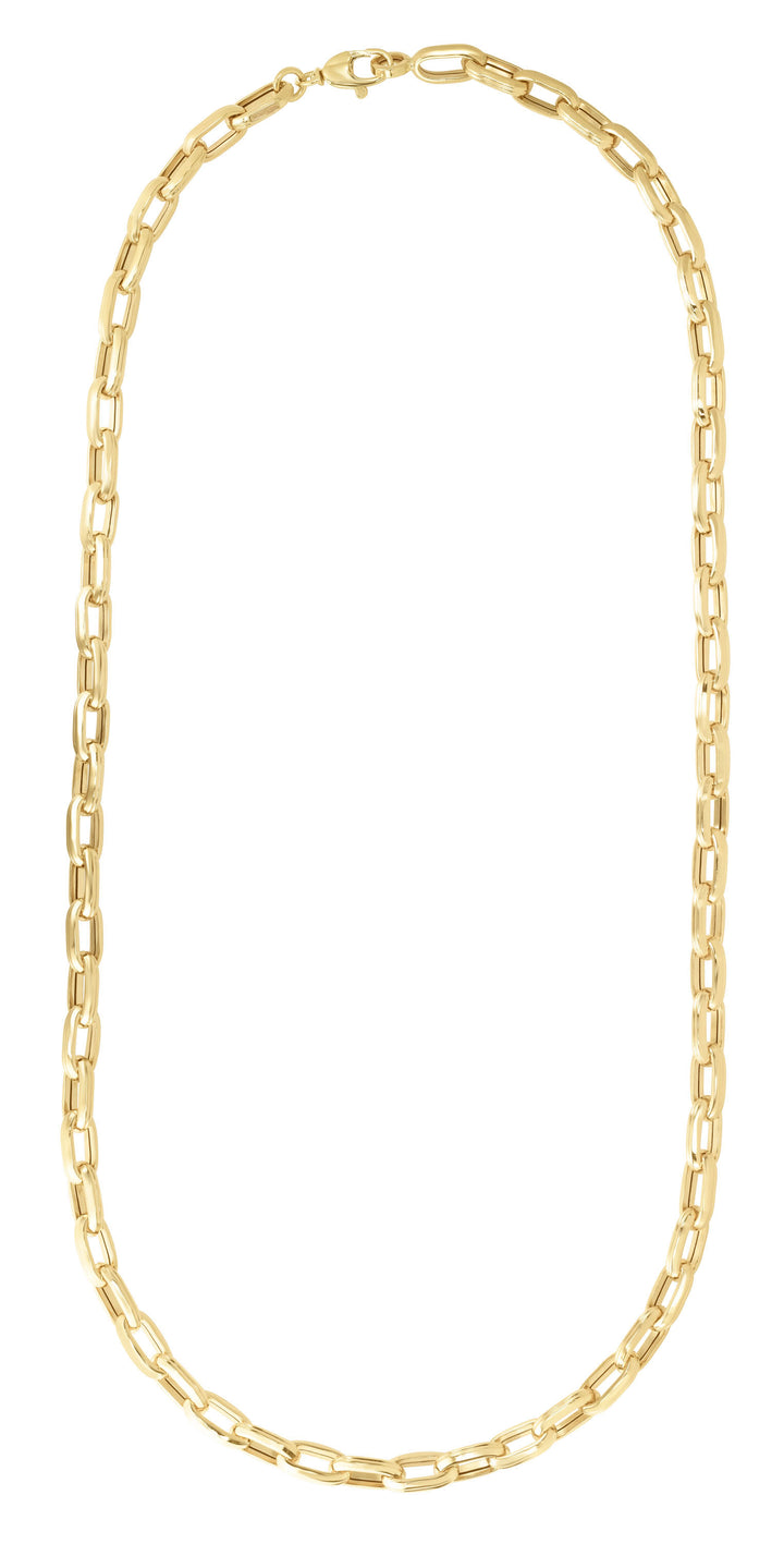 14K Mens Paperclip Bracelet