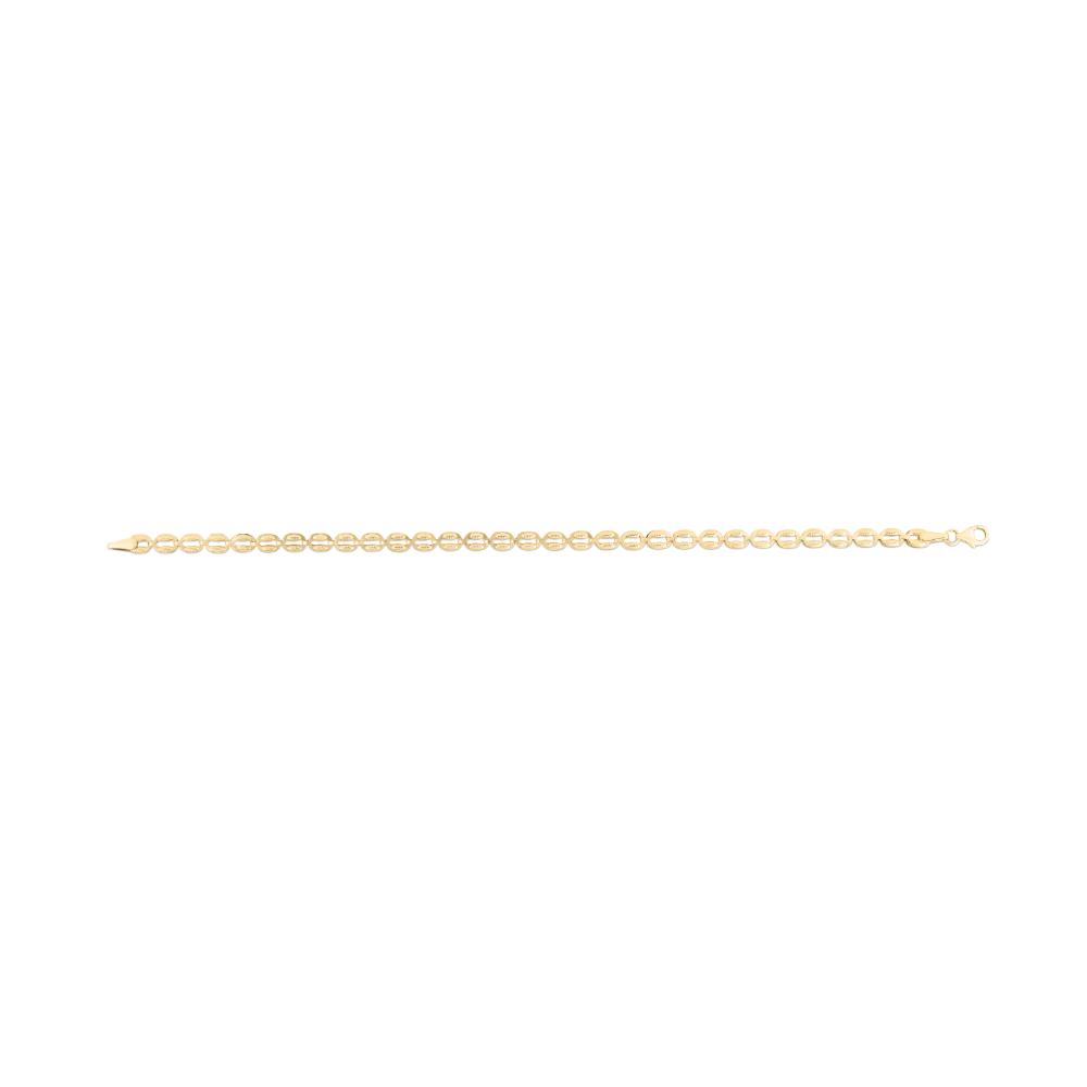 14K Gold Oval Link Bracelet