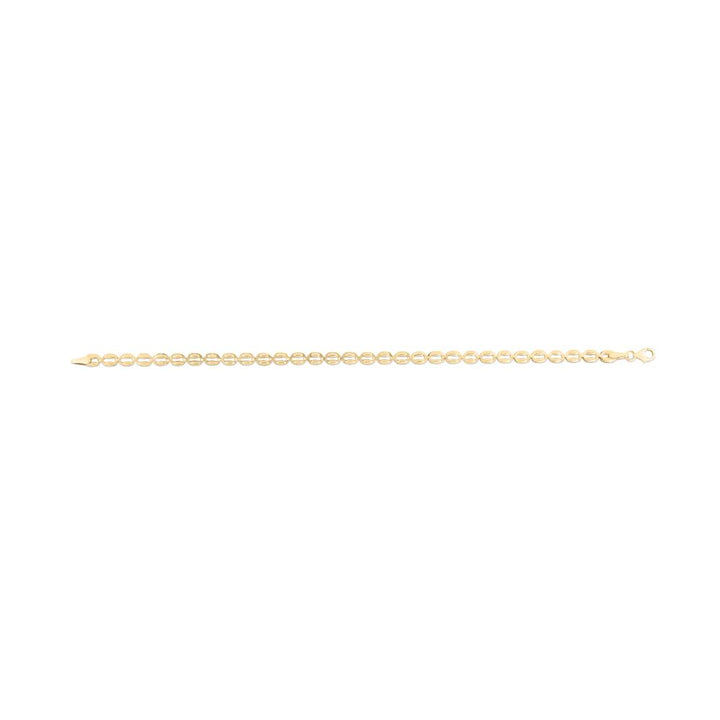 14K Gold Oval Link Bracelet