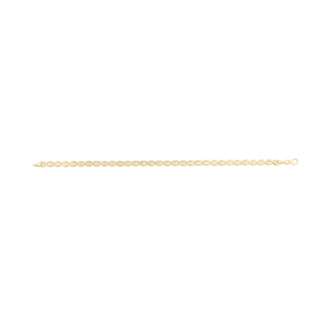 14K Gold Oval Link Necklace