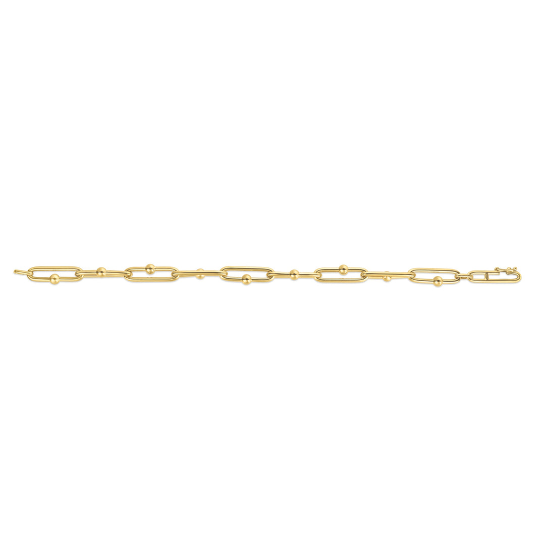 14K Elongated Jax Link Bracelet