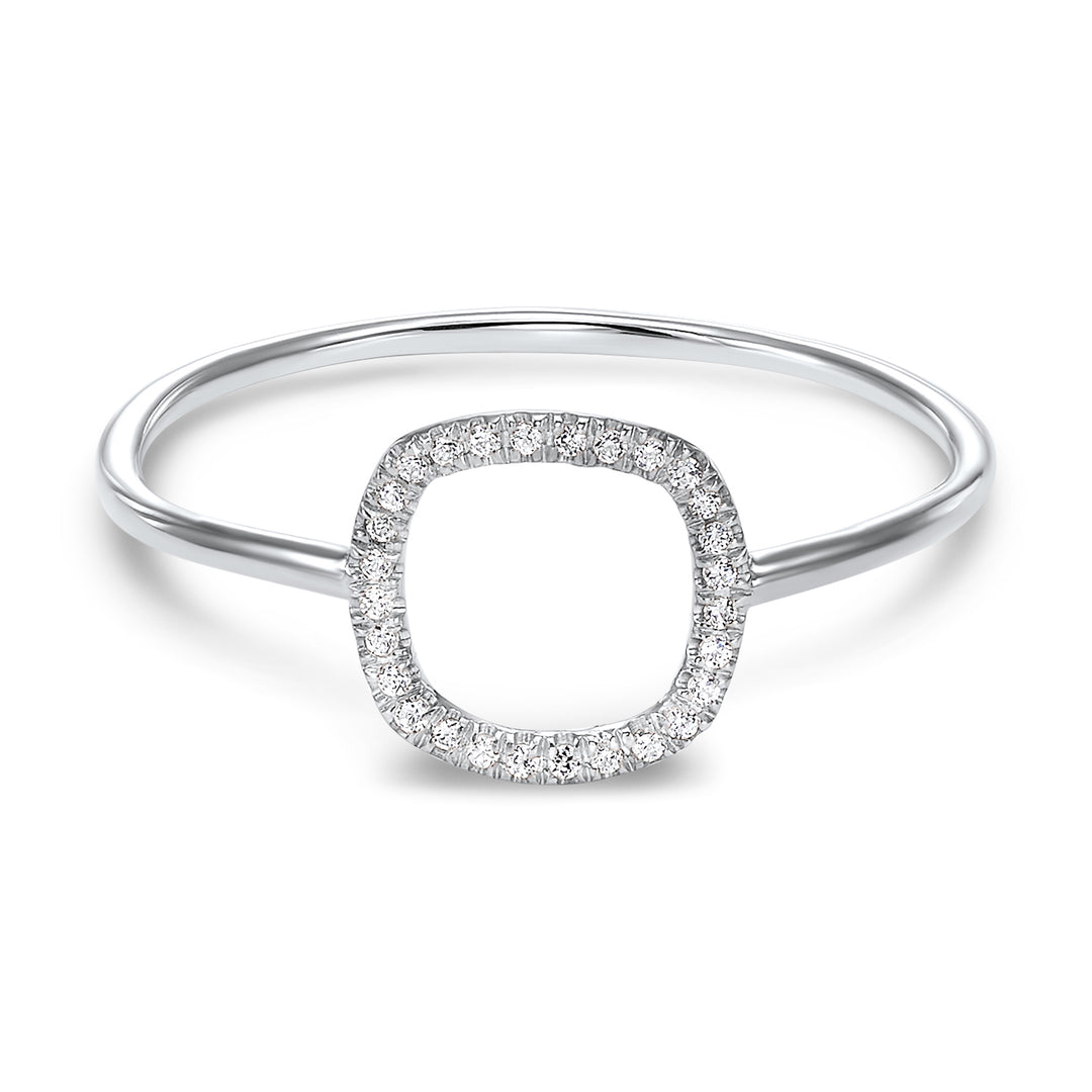 14Kt White Gold Diamond 1/20Ctw Ring