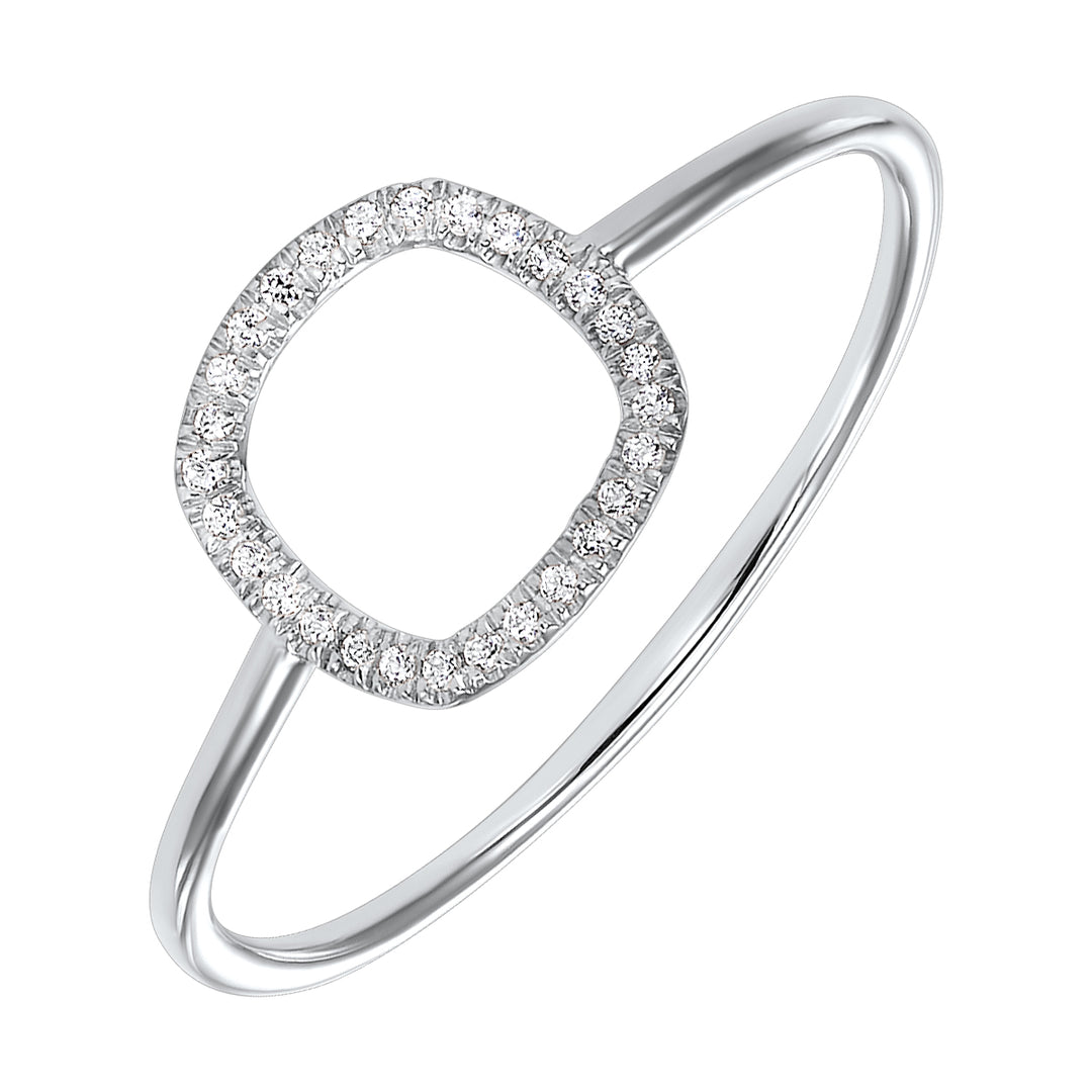 14Kt White Gold Diamond 1/20Ctw Ring