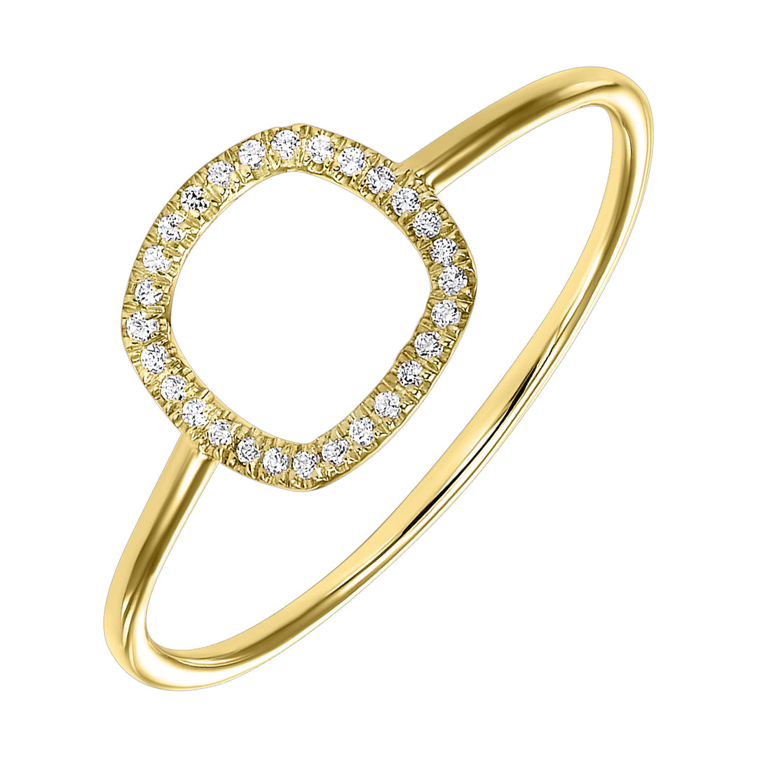 14Kt Yellow Gold Diamond 1/20Ctw Ring