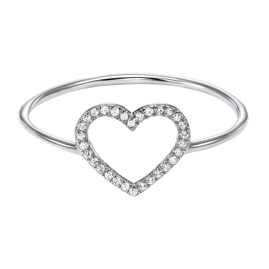 14Kt White Gold Diamond 1/20Ctw Ring