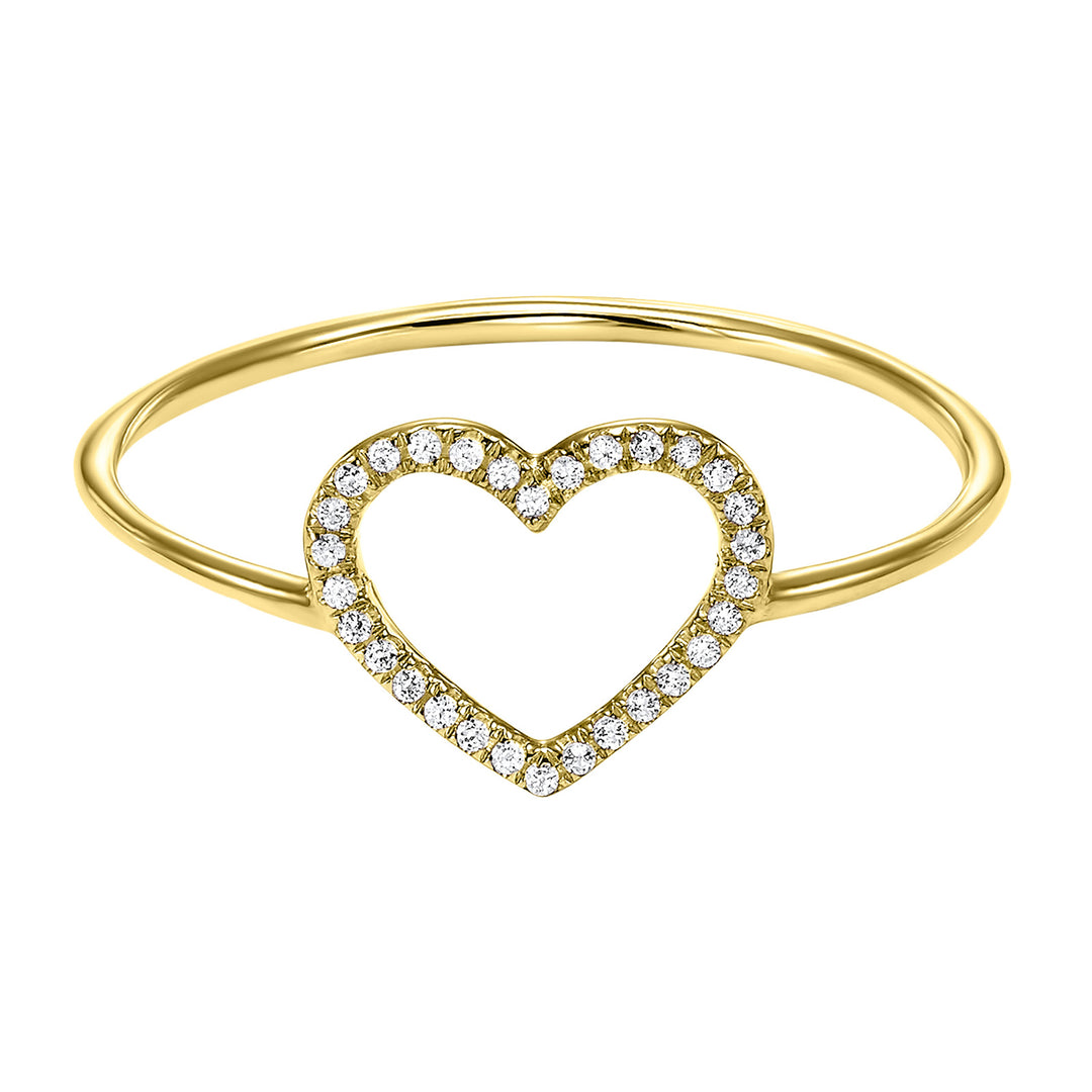 14Kt Yellow Gold Diamond 1/20Ctw Ring