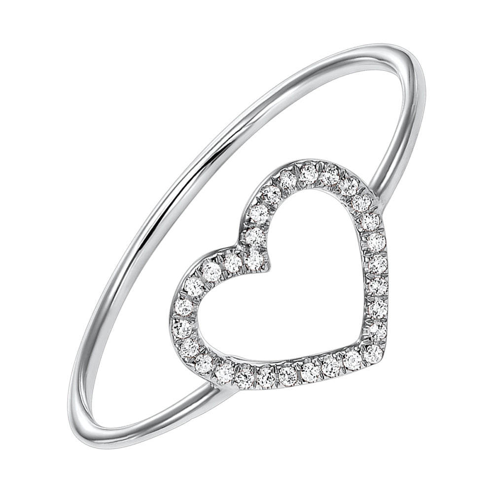 14Kt White Gold Diamond 1/20Ctw Ring