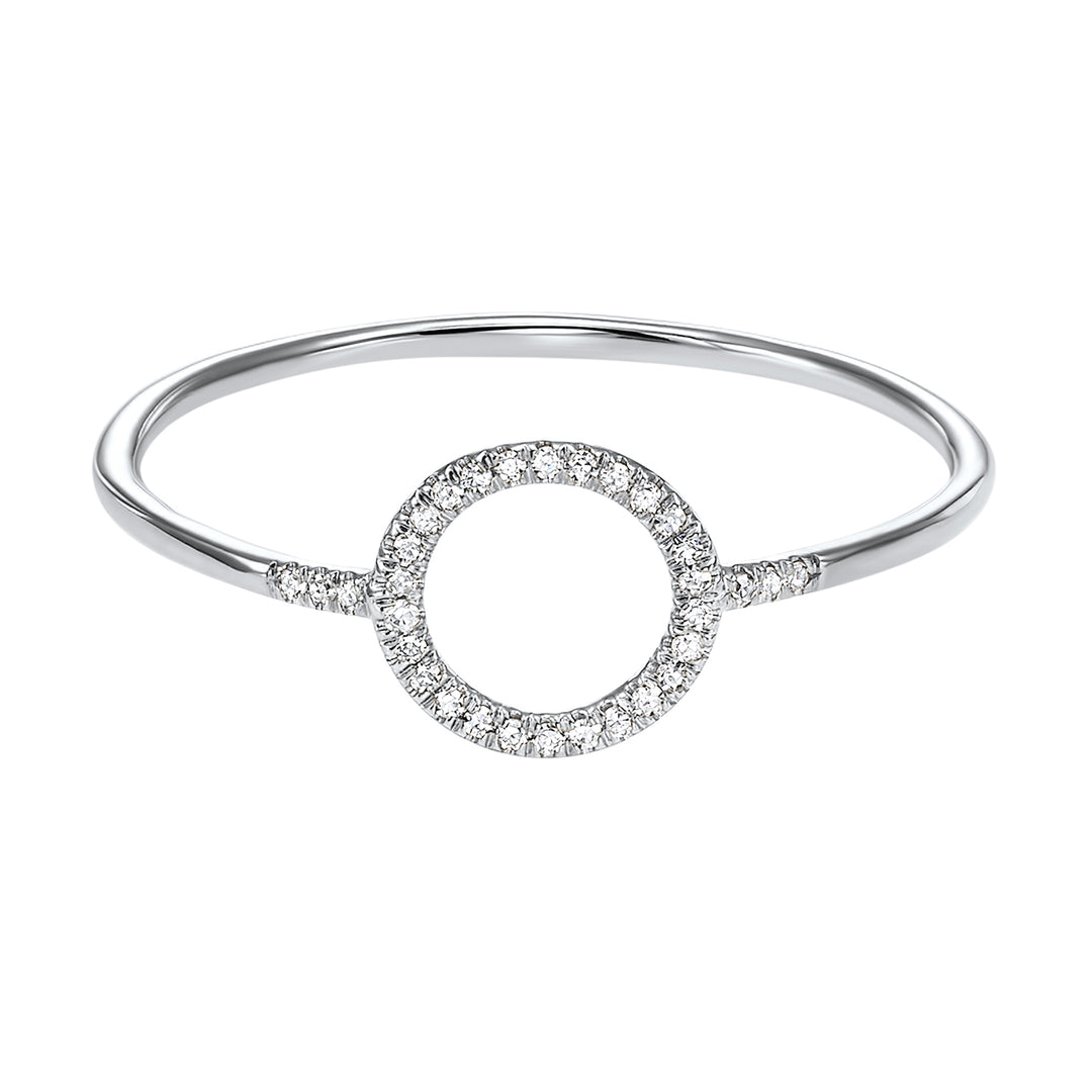 14Kt White Gold Diamond 1/20Ctw Ring