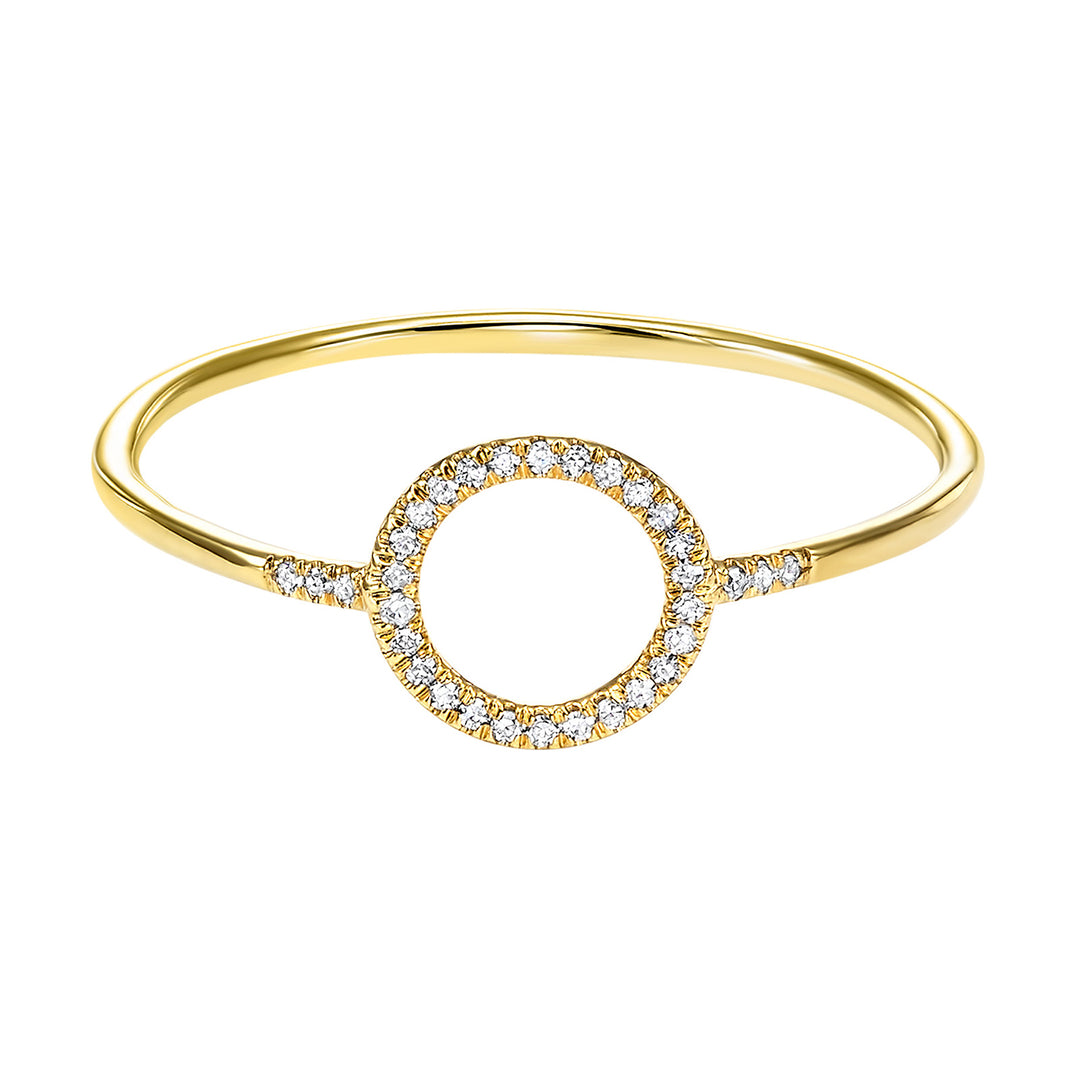 14Kt Yellow Gold Diamond 1/20Ctw Ring