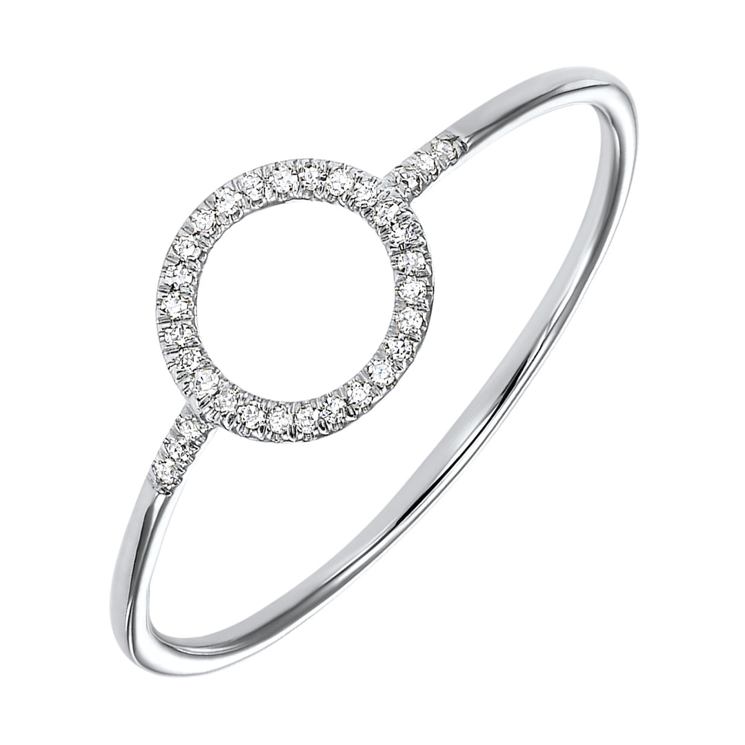14Kt White Gold Diamond 1/20Ctw Ring
