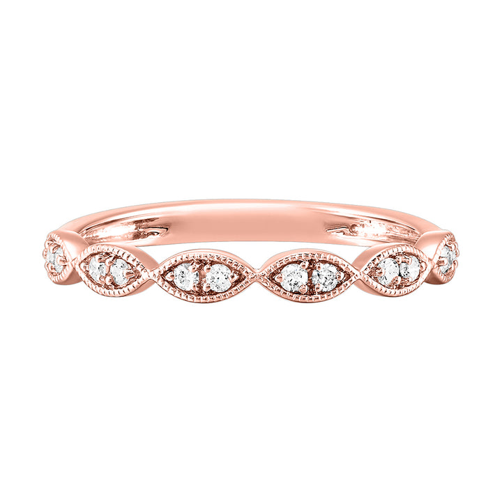 10Kt Rose Gold Diamond 1/10Ctw Ring