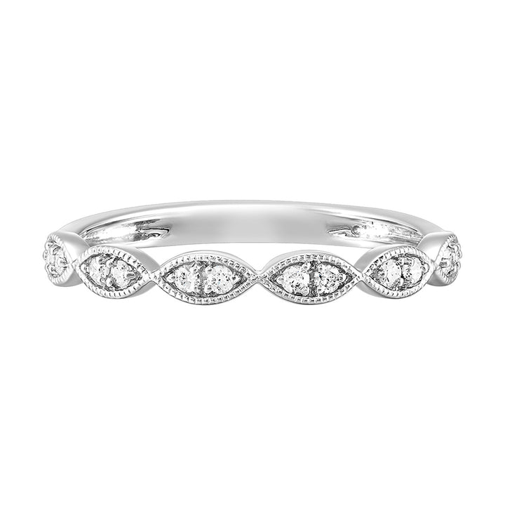 14Kt White Gold Diamond 1/10Ctw Ring