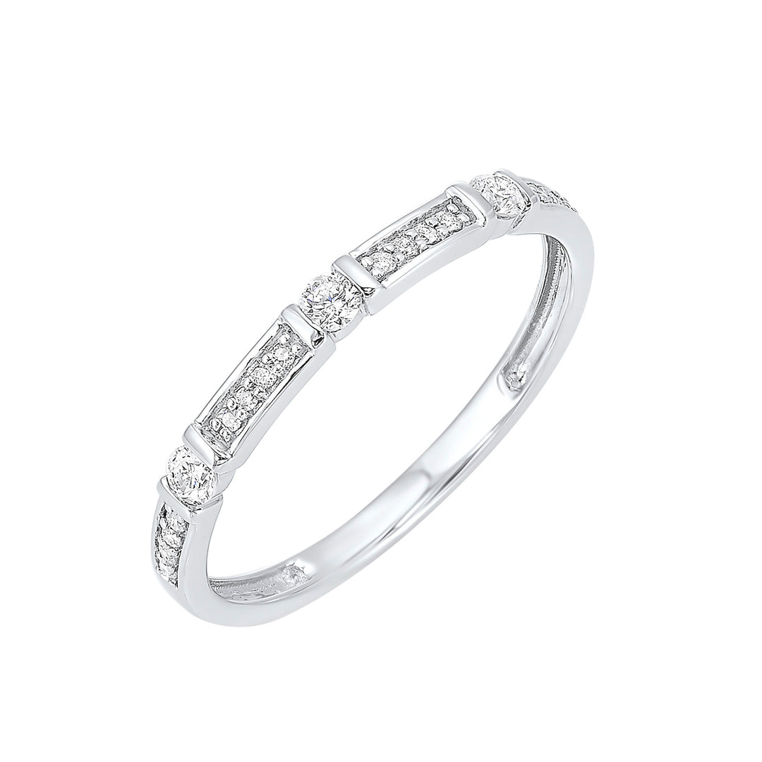 10Kt White Gold Diamond 1/6Ctw Ring
