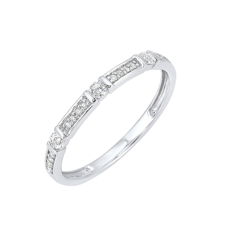 10Kt White Gold Diamond 1/6Ctw Ring