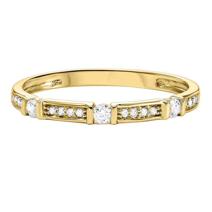 10Kt Yellow Gold Diamond 1/6Ctw Ring