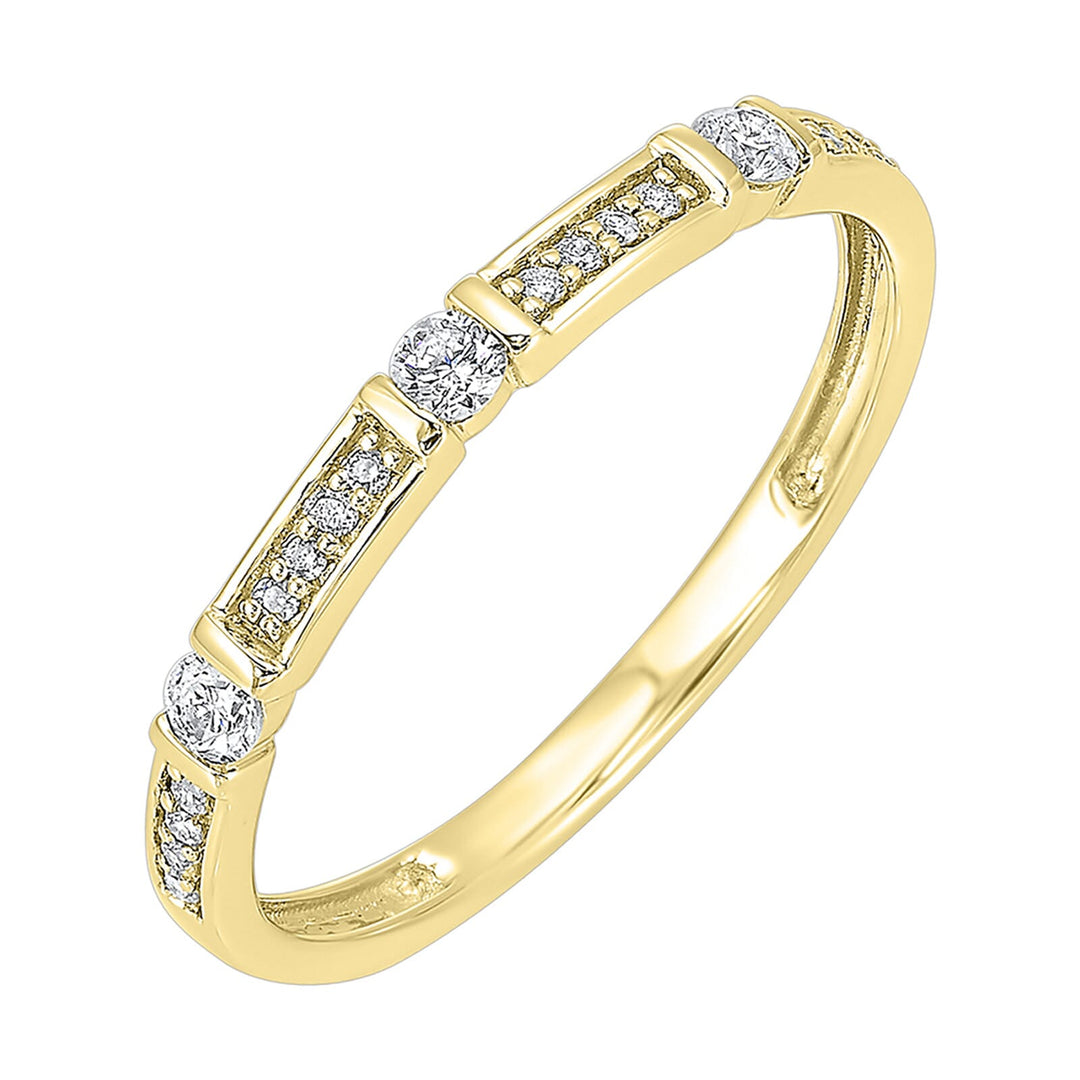 10Kt Yellow Gold Diamond 1/6Ctw Ring