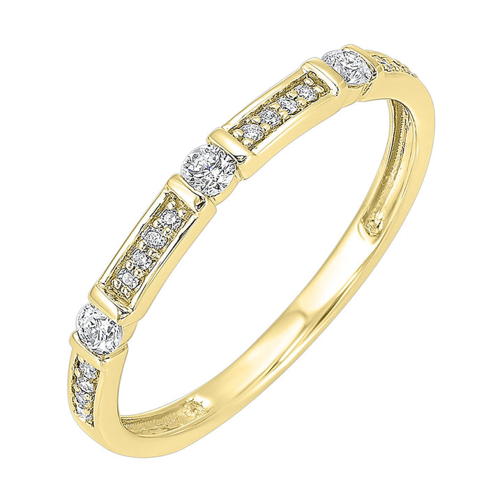10Kt Yellow Gold Diamond 1/6Ctw Ring