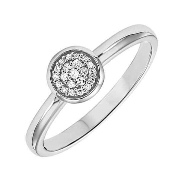 10Kt White Gold Diamond 1/12Ctw Ring