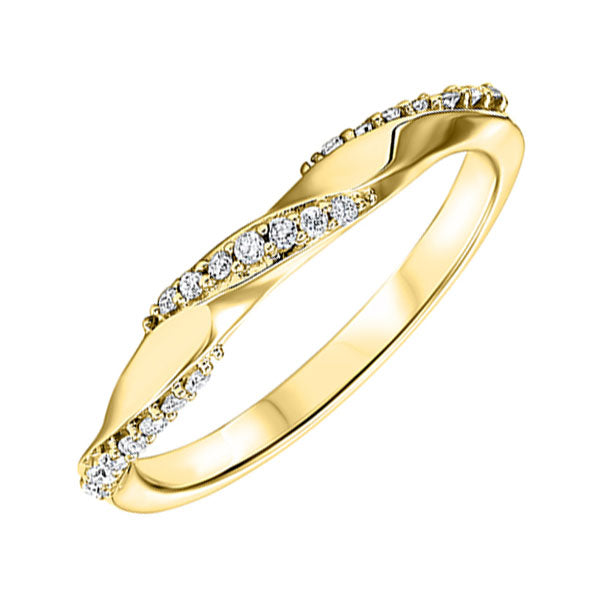 10Kt Yellow Gold Diamond 1/8Ctw Ring