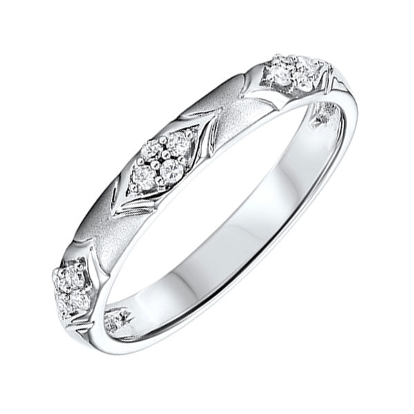 10Kt White Gold Diamond 1/8Ctw Ring