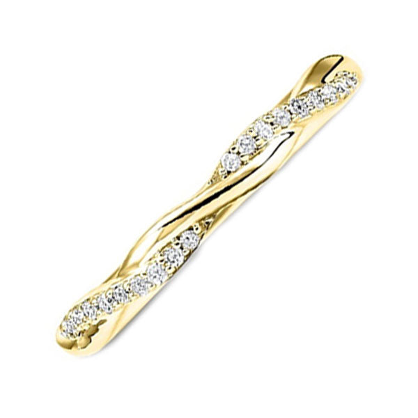 14Kt Yellow Gold Diamond 1/10Ctw Ring