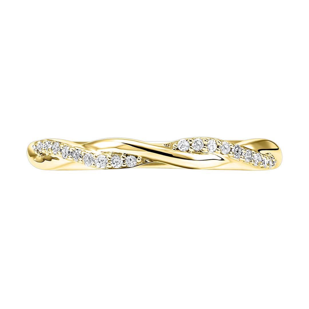 14Kt Yellow Gold Diamond 1/10Ctw Ring