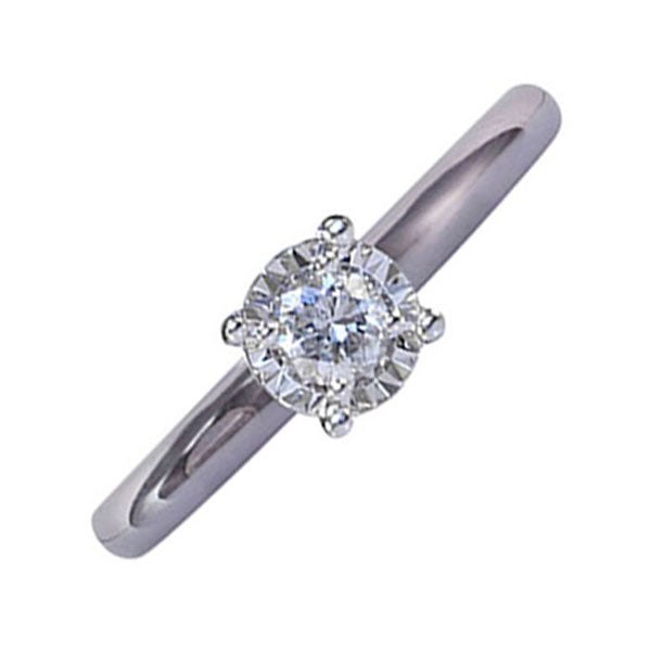 14Kt White Gold Diamond 3/4Ctw Ring