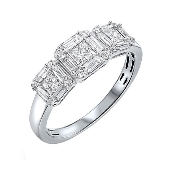 14Kt White Gold Diamond 1Ctw Ring