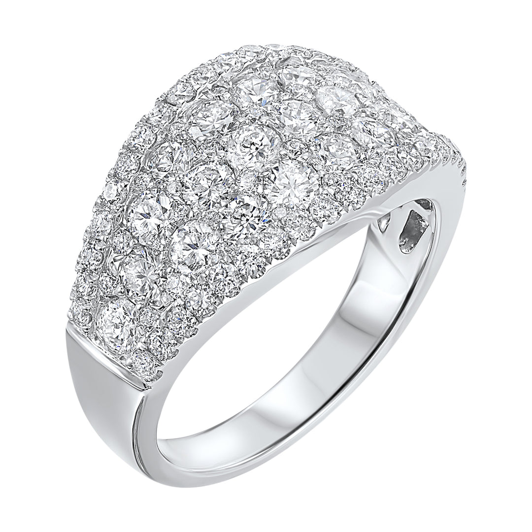 14Kt White Gold Diamond 2 1/4Ctw Ring