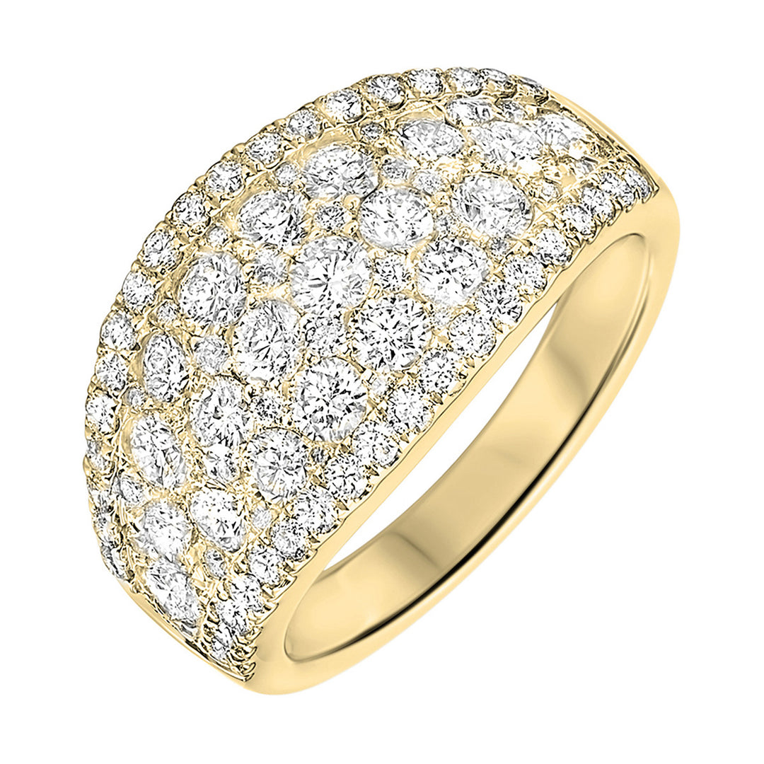 14Kt Yellow Gold Diamond 2 1/4Ctw Ring