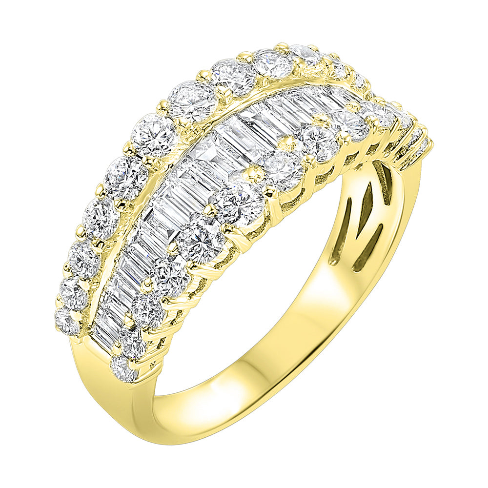 14Kt Yellow Gold Diamond 2 3/8Ctw Ring
