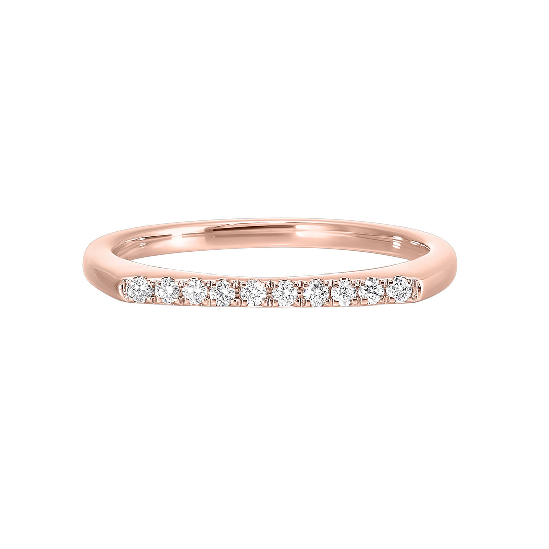 14Kt Rose Gold Diamond 1/10Ctw Ring