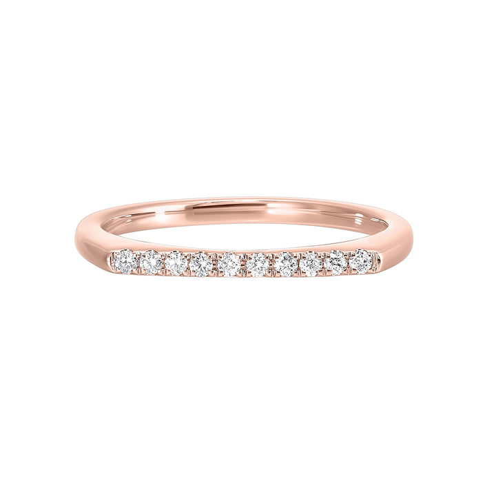 14Kt Rose Gold Diamond 1/10Ctw Ring